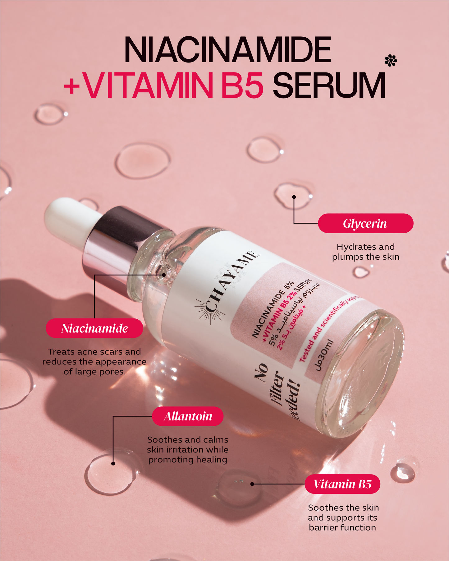 Niacinamide 5% + Vitamine B5 Serum